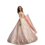 Golakiya Saree's light pink color georgette bridal lehenga choli for women || ethnic lehenga choli
