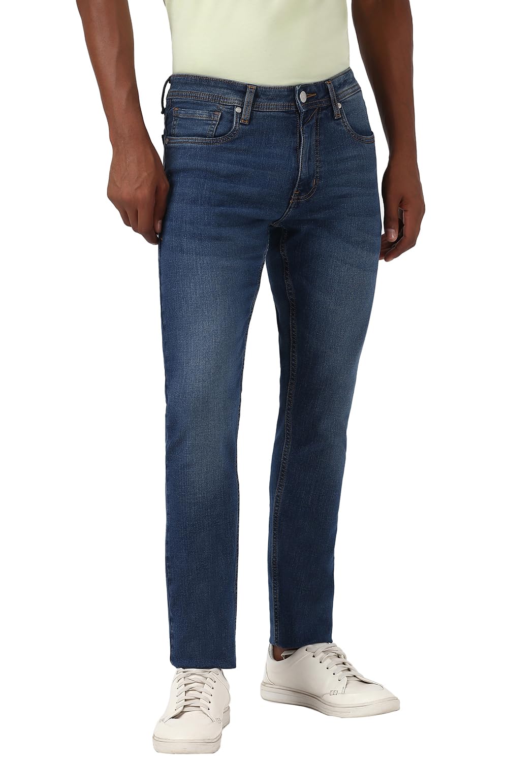 Peter England Men's Slim Jeans (PJDNCCTFM87225_Medium Grey