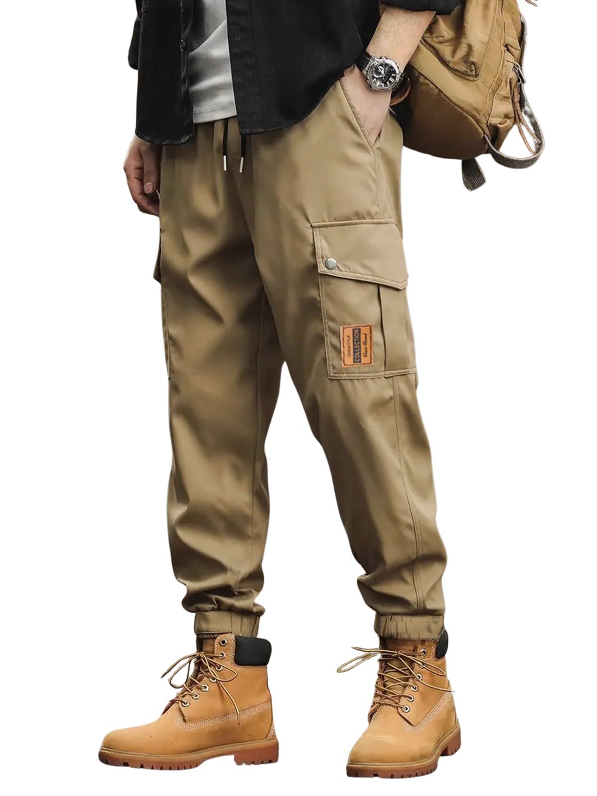 Lymio Men Cargo || Men Cargo Pants || Men Cargo Pants Cotton || Cargos for Men (71-L) Khakhi
