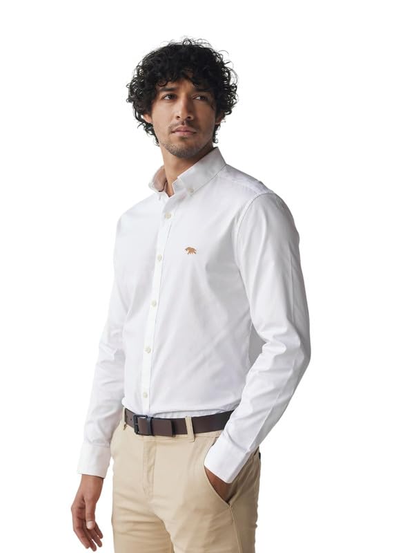 Andamen Button-Down Collar Classic Slim Fit Opaque Formal Shirt