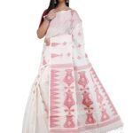 Ruprekha Fashion Women's Off-White Colour Tussar Silk Saree From Bengal